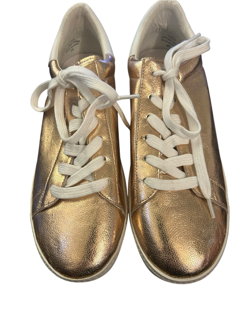 New Ash Cult Metallic Platform Sneakers Rose Gold Size 40 9.5/10 - Picture 3 of 7